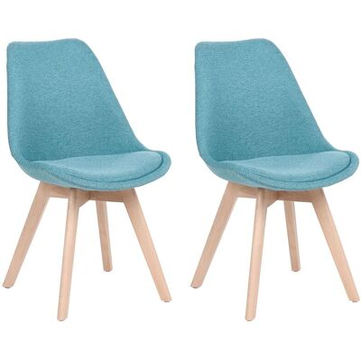 Beliani DAKOTA II Sedie da Pranzo in Tessuto Grigio Grafite - Dining Chairs Beliani DAKOTA II Sedie da Pranzo in Tessuto Grigio Grafite - Dining Chairs