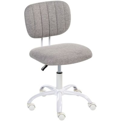 BELIANI Elegante Sedia Girevole Da Scrivania In Tessuto Struttura In Ferro Camera Dei Bambini Altezza Regolabile Senza Braccioli Grigio Chiaro Bubbly BELIANI Elegante Sedia Girevole Da Scrivania In Tessuto Struttura In Ferro Camera Dei Bambini Altezza Regolabile Senza Braccioli Grigio Chiaro Bubbly