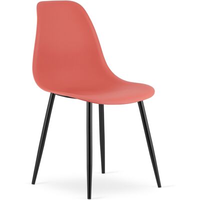 AKORD Sedia Wat Vermiglio / Gambe Nere X 1 AKORD Sedia Wat Vermiglio / Gambe Nere X 1