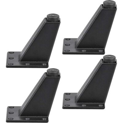 LIIYIELA Set Di 4 Gambe Regolabili Per Mobili, Adatte A Cucina, Piani Di Lavoro, Bar, Tv, Scrivanie, Tavoli, In Lega Di Alluminio, Per Divani, Tavoli, Armadi E Scaffali. Facili Da Installare, Colore Nero. LIIYIELA Set Di 4 Gambe Regolabili Per Mobili, Adatte A Cucina, Piani Di Lavoro, Bar, Tv, Scrivanie, Tavoli, In Lega Di Alluminio, Per Divani, Tavoli, Armadi E Scaffali. Facili Da Installare, Colore Nero.