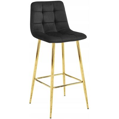 AKORD Leobert Arceto Sgabello Da Bar Nero Design Moderno AKORD Leobert Arceto Sgabello Da Bar Nero Design Moderno