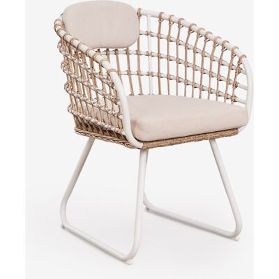 SKLUM Sedia Da Pranzo Con Braccioli In Alluminio E Rattan Sintetico Isaran SKLUM Sedia Da Pranzo Con Braccioli In Alluminio E Rattan Sintetico Isaran