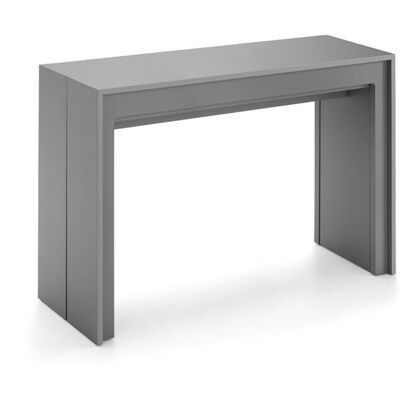 STONES Consolle Allungabile Segmenta In Mdf Laccato Grigio Opaco, Tavolo Estensibile Di Design Antigraffio Fino A 297,5 Cm - Segmenta STONES Consolle Allungabile Segmenta In Mdf Laccato Grigio Opaco, Tavolo Estensibile Di Design Antigraffio Fino A 297,5 Cm - Segmenta