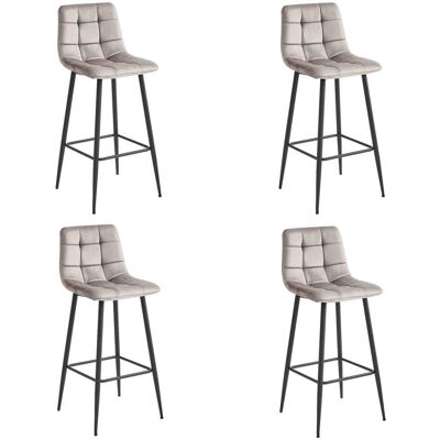 OEM Sgabello Arceto - Velluto Beige Scuro / Gambe Nere X 4 OEM Sgabello Arceto - Velluto Beige Scuro / Gambe Nere X 4