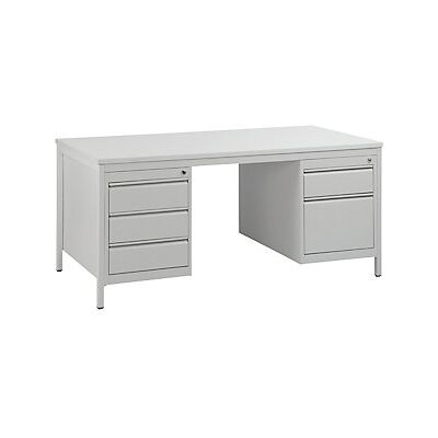 Eurokraft basic Scrivania Direttore Grigio Chiaro - Scrivania Eurokraft basic Scrivania Direttore Grigio Chiaro - Scrivania