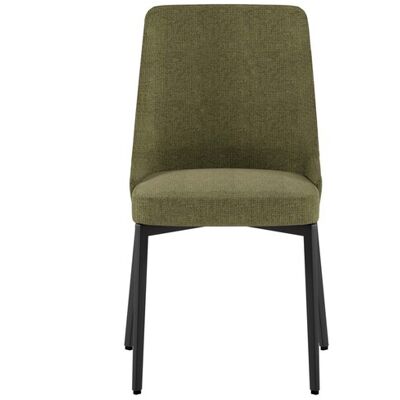 STONES Sedia Ambra Con Seduta E Schienale In Tessuto Easy-clean Verde - Struttura E Gambe In Metallo Resistente Per Casa E Ufficio STONES Sedia Ambra Con Seduta E Schienale In Tessuto Easy-clean Verde - Struttura E Gambe In Metallo Resistente Per Casa E Ufficio