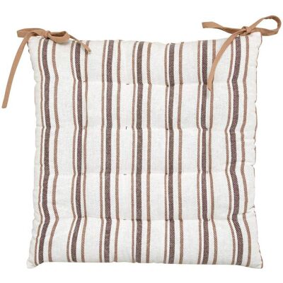 ATMOSPHERA Coprisedia Groove 38x38cm In Lino Beige A Righe - Créateur D'Intérieur ATMOSPHERA Coprisedia Groove 38x38cm In Lino Beige A Righe - Créateur D'Intérieur