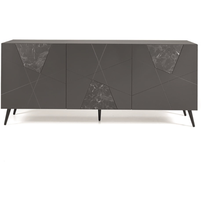 CAPODARTE - ADEL - Antracite - Marmo nero - sideboard CAPODARTE - ADEL - Antracite - Marmo nero - sideboard