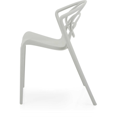 CAPODARTE - Fiona - Grigio - Polipropilene - Dining chair CAPODARTE - Fiona - Grigio - Polipropilene - Dining chair