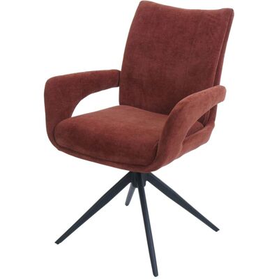 DÉCOSHOP26 Sedia Da Pranzo Girevole Moderna Con Braccioli Avvolgenti 90 X 60 X 60 Cm Seduta Ergonomica Confortevole In Tessuto Ciniglia Rosso-marrone 040009333 DÉCOSHOP26 Sedia Da Pranzo Girevole Moderna Con Braccioli Avvolgenti 90 X 60 X 60 Cm Seduta Ergonomica Confortevole In Tessuto Ciniglia Rosso-marrone 040009333