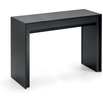 STONES Consolle Allungabile Segmenta In Mdf Laccato Nero Opaco, Tavolo Estensibile Antigraffio Di Design Fino A 297,5 Cm - Segmenta STONES Consolle Allungabile Segmenta In Mdf Laccato Nero Opaco, Tavolo Estensibile Antigraffio Di Design Fino A 297,5 Cm - Segmenta