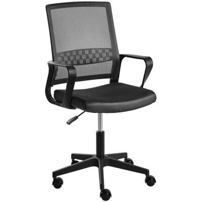 BELIANI Sedia Da Ufficio Moderna Con Seduta Girevole In Rete Altezza Regolabile Rivestimento Nero Ease BELIANI Sedia Da Ufficio Moderna Con Seduta Girevole In Rete Altezza Regolabile Rivestimento Nero Ease