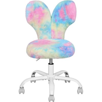 WOLTU Sedia Da Scrivania Per Bambini In Pelliccia Sedia Per Bambini Girevole Regolabile A Farfalla Sedia Da Studio Per Cameretta, Blu Multicolore WOLTU Sedia Da Scrivania Per Bambini In Pelliccia Sedia Per Bambini Girevole Regolabile A Farfalla Sedia Da Studio Per Cameretta, Blu Multicolore