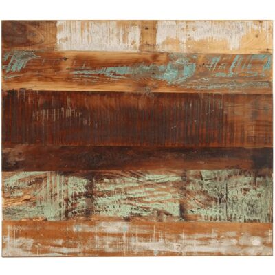 Piano da tavolo rettangolare in legno riciclato vidaXL 70x80 cm - Fascino rustico Piano da tavolo rettangolare in legno riciclato vidaXL 70x80 cm - Fascino rustico