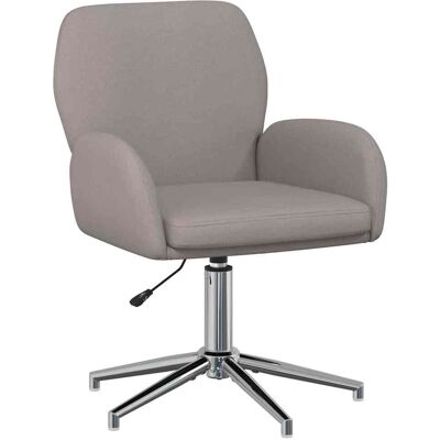 VIDAXL Sedia Da Scrivania Girevole 54 X 58 X 90 Cm Tortora Tessuto VIDAXL Sedia Da Scrivania Girevole 54 X 58 X 90 Cm Tortora Tessuto