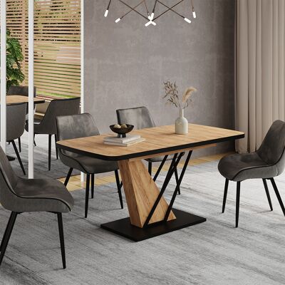 Vicco Tavolo Da Pranzo Allungabile Fenaro, Rovere Dorato, 120-160 X 80 Cm Allungabile, Vicco Tavolo Da Pranzo Allungabile Fenaro, Rovere Dorato, 120-160 X 80 Cm Allungabile,