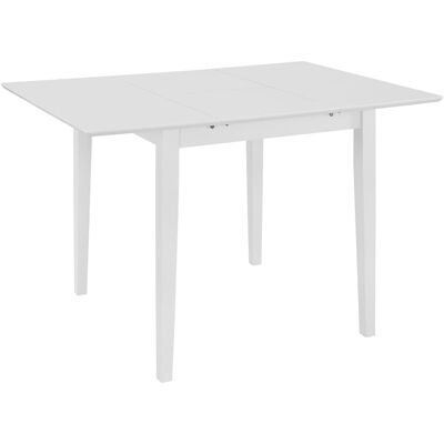 HelloShop26 - Tavolo estensibile - Bianco - 80-120 cm - Tavolo da pranzo HelloShop26 - Tavolo estensibile - Bianco - 80-120 cm - Tavolo da pranzo