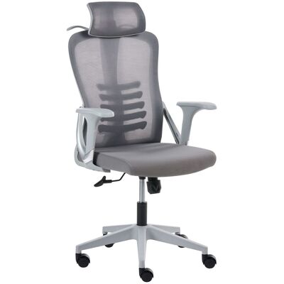 BELIANI Sedia Da Ufficio Girevole Ergonomica In Rete E Plastica Grigio Ergonox BELIANI Sedia Da Ufficio Girevole Ergonomica In Rete E Plastica Grigio Ergonox