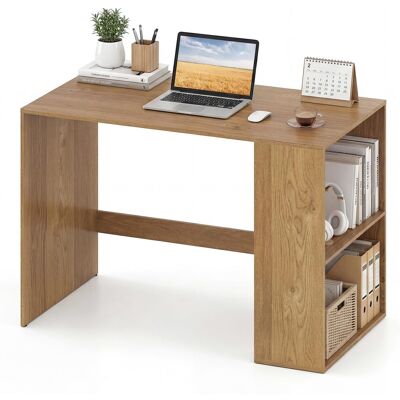 COSTWAY Scrivania Tavolo Postazione Lavoro Desk Scrittoio Computer Libreria Ripiani Scaffali Laterali Aperti Libri Ufficio Pc Salvaspazio Elegante Moderno Leg COSTWAY Scrivania Tavolo Postazione Lavoro Desk Scrittoio Computer Libreria Ripiani Scaffali Laterali Aperti Libri Ufficio Pc Salvaspazio Elegante Moderno Leg