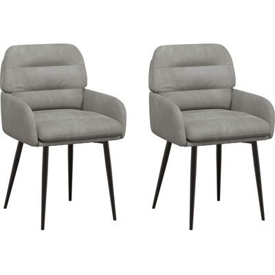 VIDAXL Sedie Da Pranzo 2 Pz Velluto Grigio Chiaro 59 X 59,5 X 90 Cm VIDAXL Sedie Da Pranzo 2 Pz Velluto Grigio Chiaro 59 X 59,5 X 90 Cm