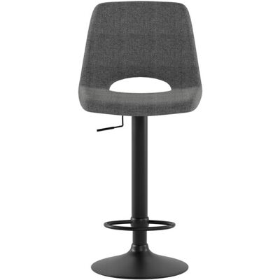 STONES Sgabello Alex Moderno Con Alzata A Gas, Seduta Ergonomica In Tessuto Easy-clean Grigio E Struttura In Metallo Nero - Linea Alex STONES Sgabello Alex Moderno Con Alzata A Gas, Seduta Ergonomica In Tessuto Easy-clean Grigio E Struttura In Metallo Nero - Linea Alex