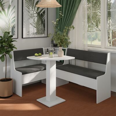 Vicco Gruppo Panca Ad Angolo Roman, Bianco, 60 X 60 Cm, Vicco Gruppo Panca Ad Angolo Roman, Bianco, 60 X 60 Cm,