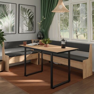 Vicco Gruppo Panca Ad Angolo Roman, Rovere Dorato, 150.1 X 210.1 Cm, Vicco Gruppo Panca Ad Angolo Roman, Rovere Dorato, 150.1 X 210.1 Cm,