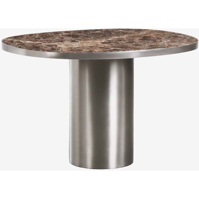SKLUM Tavolo Da Pranzo Ovale 120x100 Cm In Pietra Naturale E Acciaio Inossidabile Fertrix SKLUM Tavolo Da Pranzo Ovale 120x100 Cm In Pietra Naturale E Acciaio Inossidabile Fertrix