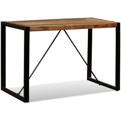 VIDAXL Tavolo Da Pranzo In Legno Massello Anticato 120 Cm VIDAXL Tavolo Da Pranzo In Legno Massello Anticato 120 Cm