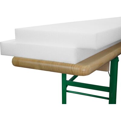 BEAUTISSU Set Da Due Cuscini Sfoderati - Ideali Per Panche Di Legno Da Birreria E Sagra 220x25x4 Cm - BEAUTISSU Set Da Due Cuscini Sfoderati - Ideali Per Panche Di Legno Da Birreria E Sagra 220x25x4 Cm -