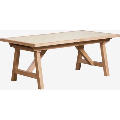 SKLUM Tavolo Da Pranzo Rettangolare 200-260-320x100 Cm Allungabile In Legno Di Acacia Dubai SKLUM Tavolo Da Pranzo Rettangolare 200-260-320x100 Cm Allungabile In Legno Di Acacia Dubai