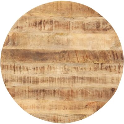 VIDAXL Piano Tavolo In Legno Massello Di Mango Rotondo 15-16 Mm 50 Cm - VIDAXL Piano Tavolo In Legno Massello Di Mango Rotondo 15-16 Mm 50 Cm -