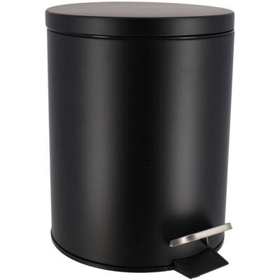 TENDANCE Cestino Rotondo In Metallo Da 5 L - Nero - TENDANCE Cestino Rotondo In Metallo Da 5 L - Nero -