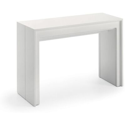 STONES Consolle Allungabile Segmenta In Mdf Laccato Bianco Opaco, Tavolo Estensibile Moderno Antigraffio Fino A 297,5 Cm - Segmenta STONES Consolle Allungabile Segmenta In Mdf Laccato Bianco Opaco, Tavolo Estensibile Moderno Antigraffio Fino A 297,5 Cm - Segmenta