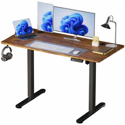 RELAXDAYS Scrivania Regolabile Elettrica Con Display, 120x120x60 Cm, Metallo, Stile Industriale RELAXDAYS Scrivania Regolabile Elettrica Con Display, 120x120x60 Cm, Metallo, Stile Industriale