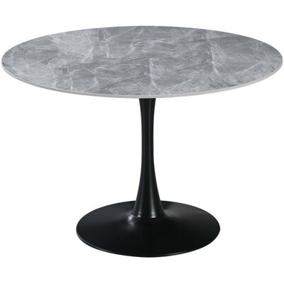 DIMO Parker Tavolo Rotondo D 110 Cm Ceramica Grigio Lucido DIMO Parker Tavolo Rotondo D 110 Cm Ceramica Grigio Lucido