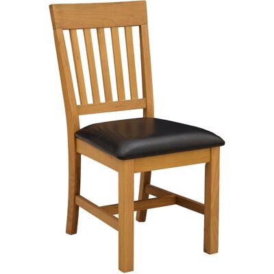 VIDAXL Sedia Da Pranzo 2 Pz Legno Di Quercia Massello Nero VIDAXL Sedia Da Pranzo 2 Pz Legno Di Quercia Massello Nero