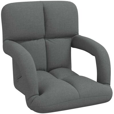 VIDAXL Sedia Da Pavimento Regolabile Con Braccioli VIDAXL Sedia Da Pavimento Regolabile Con Braccioli
