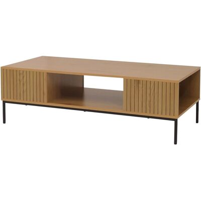 DÉCOSHOP26 Tavolino Rettangolare Dal Design Pulito Stile Soggiorno Con Ampia Capacità Di Contenimento 39 X 120 X 60 Cm Realizzato In Mdf Naturale 040009439 DÉCOSHOP26 Tavolino Rettangolare Dal Design Pulito Stile Soggiorno Con Ampia Capacità Di Contenimento 39 X 120 X 60 Cm Realizzato In Mdf Naturale 040009439
