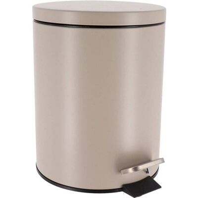 TENDANCE Cestino Della Spazzatura Rotondo In Metallo Da 5 L - Grigio Topo - TENDANCE Cestino Della Spazzatura Rotondo In Metallo Da 5 L - Grigio Topo -