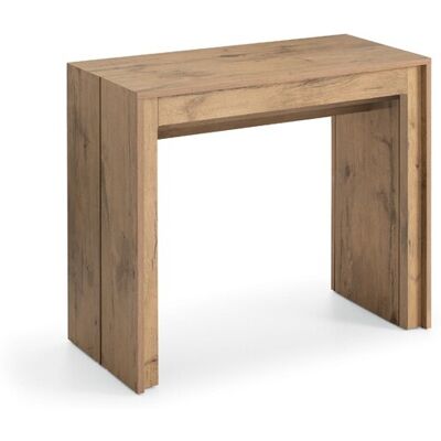 STONES Consolle Allungabile Pinocchio - Tavolo Da Pranzo Moderno In Melaminico Effetto Rovere Naturale, Design Salvaspazio Ed Elegante - Om STONES Consolle Allungabile Pinocchio - Tavolo Da Pranzo Moderno In Melaminico Effetto Rovere Naturale, Design Salvaspazio Ed Elegante - Om
