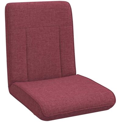 VIDAXL Sedia A Pavimento Regolabile Rosso Vino Tessuto VIDAXL Sedia A Pavimento Regolabile Rosso Vino Tessuto