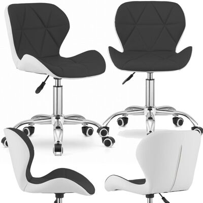 OEM Sedia Girevole Rivello In Bianco E Nero OEM Sedia Girevole Rivello In Bianco E Nero