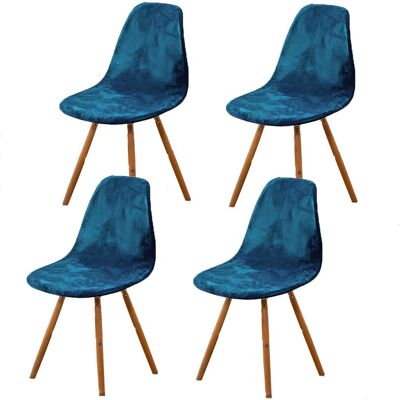 OEM Coprisedie Scandinavi, Set Da 4, Coprisedie Elasticizzati Per Sala Da Pranzo, Coprisedie Universali In Velluto Blu Senza Braccioli Per Soggiorno, Cucina E Arredamento Casa. OEM Coprisedie Scandinavi, Set Da 4, Coprisedie Elasticizzati Per Sala Da Pranzo, Coprisedie Universali In Velluto Blu Senza Braccioli Per Soggiorno, Cucina E Arredamento Casa.