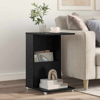 VIDAXL Tavolo Laterale Rovere Nero 40 X 35 X 60 Cm Legno VIDAXL Tavolo Laterale Rovere Nero 40 X 35 X 60 Cm Legno