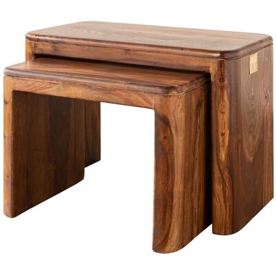 Massivmöbel24 TORONTO #244 - Legno di Sheesham - noce oliato - tavolino Massivmöbel24 TORONTO #244 - Legno di Sheesham - noce oliato - tavolino