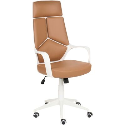 BELIANI Sedia Da Ufficio In Tessuto Beige Sabbia Girevole Regolabile In Altezza Reclinabile In Schiuma Stampata Delight BELIANI Sedia Da Ufficio In Tessuto Beige Sabbia Girevole Regolabile In Altezza Reclinabile In Schiuma Stampata Delight