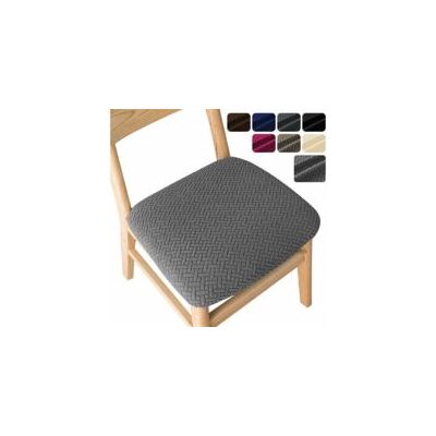 OEM Set Di 6 Coprisedie Da Pranzo Zvd, In Jacquard Elasticizzato Con Fibbia, Per Cucina E Sala Da Pranzo, Grigio Scuro - Crezuo OEM Set Di 6 Coprisedie Da Pranzo Zvd, In Jacquard Elasticizzato Con Fibbia, Per Cucina E Sala Da Pranzo, Grigio Scuro - Crezuo