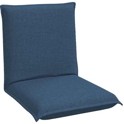 VIDAXL Sedia A Pavimento Regolabile Blu Tessuto VIDAXL Sedia A Pavimento Regolabile Blu Tessuto