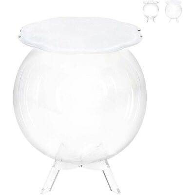 Multiplex Tavolino Da Salotto A Sfera Contenitore In Plexiglass Trasparente Boollino - Trasparente Bianco Multiplex Tavolino Da Salotto A Sfera Contenitore In Plexiglass Trasparente Boollino - Trasparente Bianco